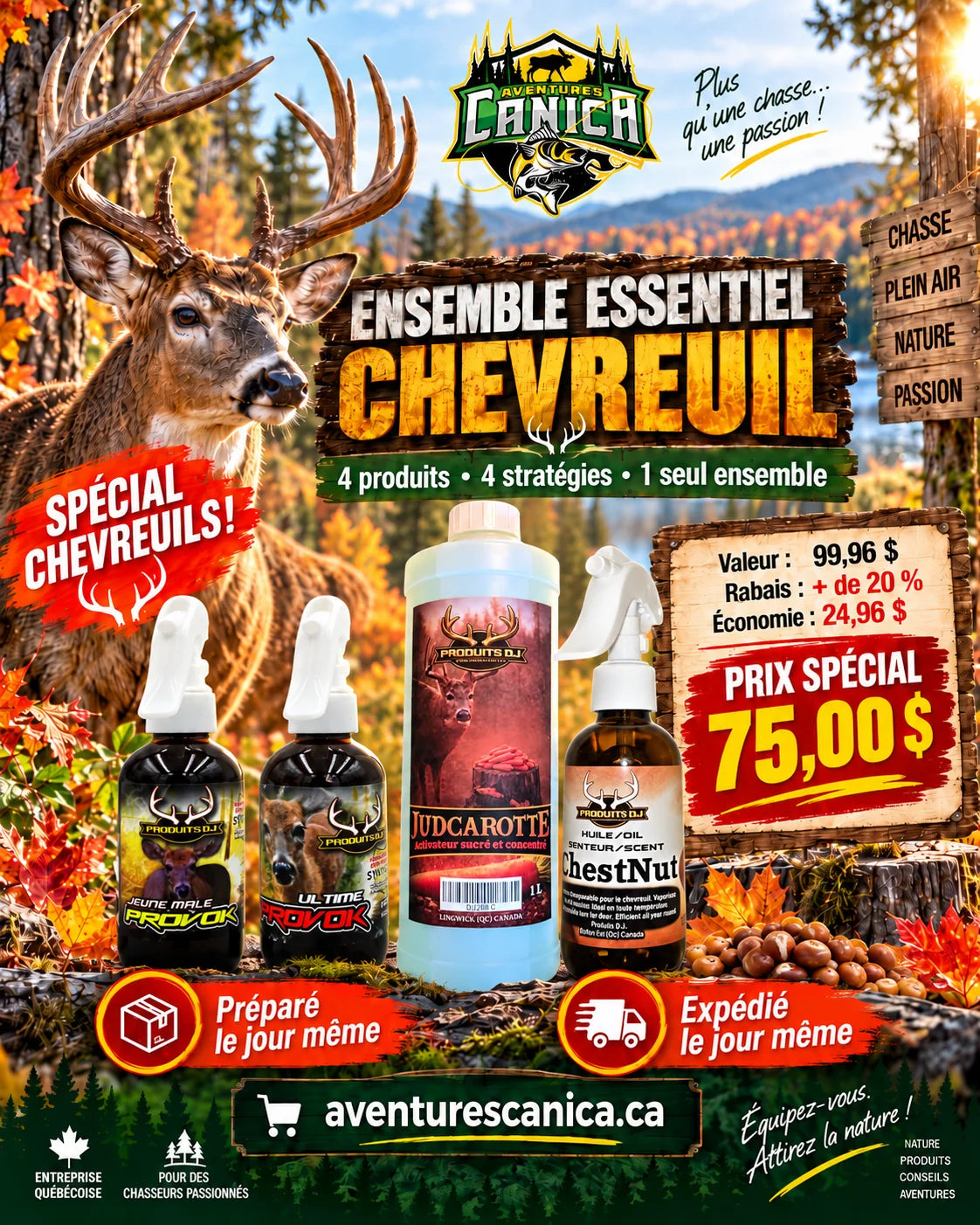 Ensemble ESSENTIEL (Chevreuil)